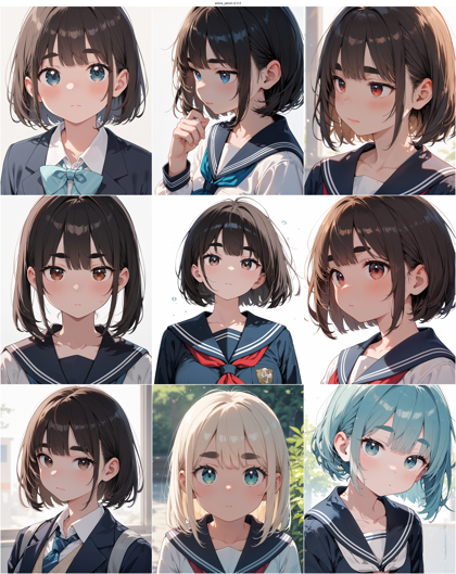 anima_pencil v2.0.0 - 太い眉毛のキャラクターを表現するプロンプト、画像生成結果:画像11