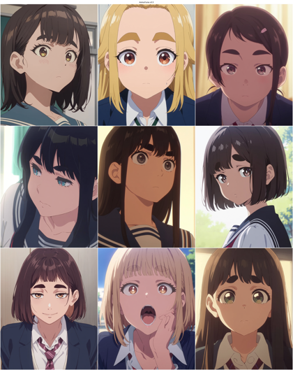 AnimaYume v0.5 - 太い眉毛のキャラクターを表現するプロンプト、画像生成結果:画像10