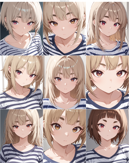 Raehoshi illust XL v10.0 - 太い眉毛のキャラクターを表現するプロンプト、画像生成結果:画像4