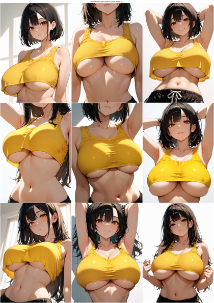 RAMTHRUST'S-NSFW-PINK-ALCHEMY-ANIMA v2.9 - 胸の下端、下乳を表現するプロンプト、画像生成結果:画像9