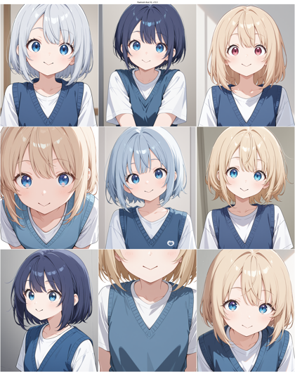 Raehoshi illust XL v10.0 - v字型の口、逆への字型の口を表現するプロンプト、画像生成結果:画像4