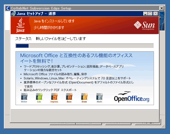 CollabNet Subversion Edge 1.3.2のインストール:画像6