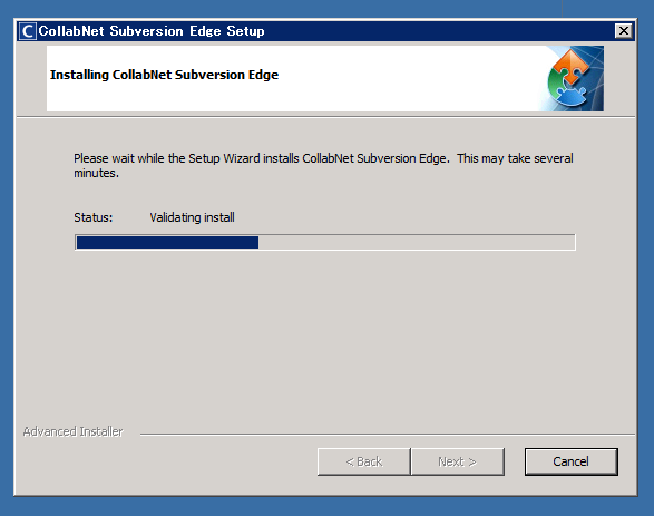 CollabNet Subversion Edge 1.3.2のインストール:画像13