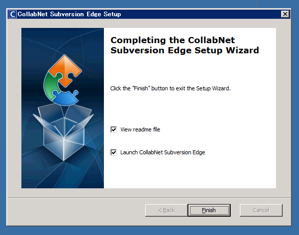 CollabNet Subversion Edge 1.3.2のインストール:画像14