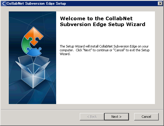 CollabNet Subversion Edge 3.1.0 のインストール:画像3
