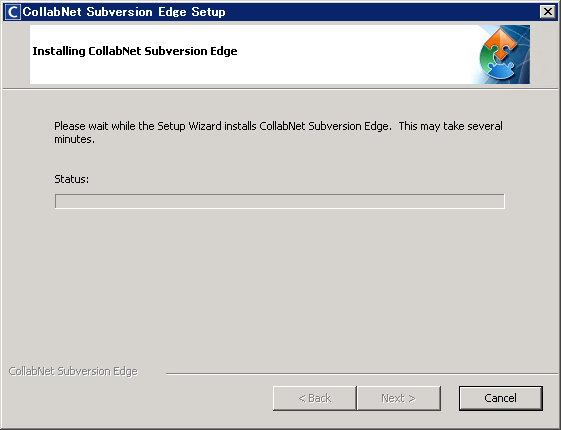 CollabNet Subversion Edge 3.1.0 のインストール:画像7