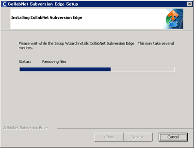 CollabNet Subversion Edge 3.1.0 のインストール:画像9