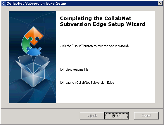 CollabNet Subversion Edge 3.1.0 のインストール:画像11