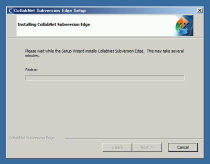CollabNet Subversion Edge 4.0.12 のインストール:画像5