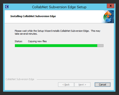 CollabNet Subversion Edge 5.0.1 のインストール:画像7