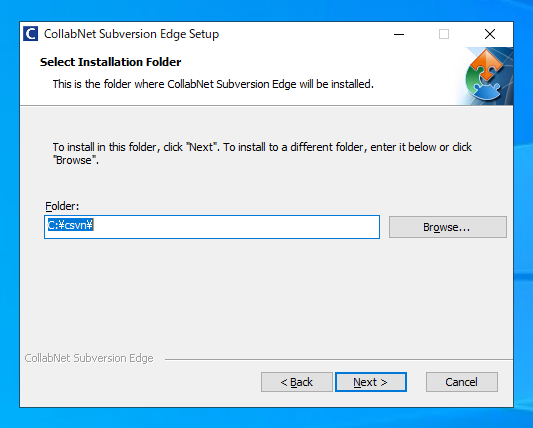 CollabNet Subversion Edge 5.2.4 のインストール:画像5