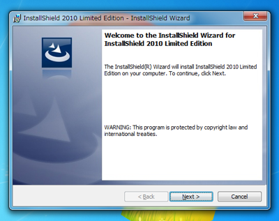 InstallShield 2010 Limited Edition for Visual Studio 2010をインストールする:画像2