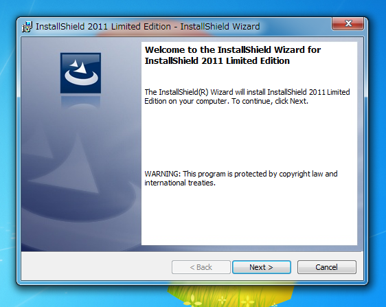 InstallShield 2011 Limited Edition for Visual Studio 2010をインストールする:画像1