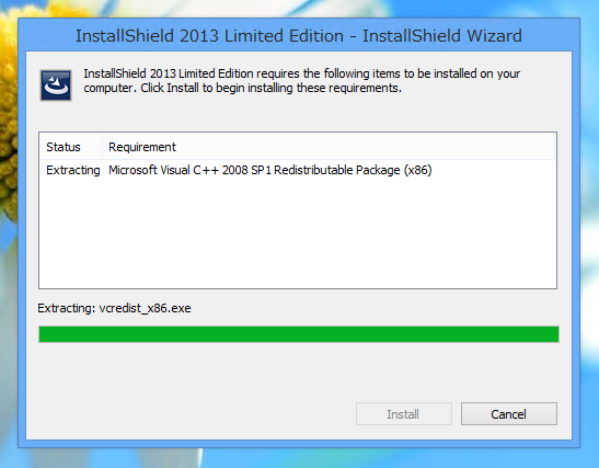 InstallShield 2013 Limited Edition for Visual Studio 2013 の有効化とインストール:画像8
