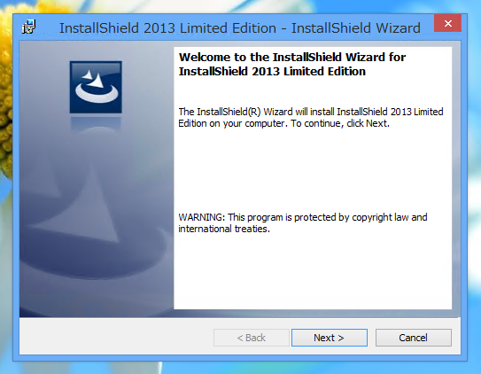 InstallShield 2013 Limited Edition for Visual Studio 2013 の有効化とインストール:画像11