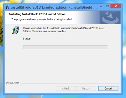 InstallShield 2013 Limited Edition for Visual Studio 2013 の有効化とインストール:画像15