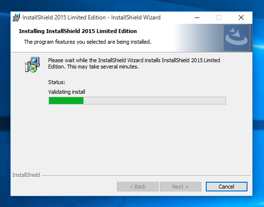 InstallShield 2015 Limited Edition for Visual Studio 2015 の有効化とインストール:画像18