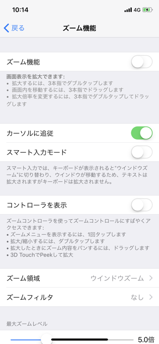 iPhoneのズーム機能を無効にしたい:画像8