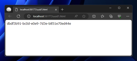 JavaScript によるUUIDの作成:画像2