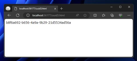 JavaScript によるUUIDの作成:画像1