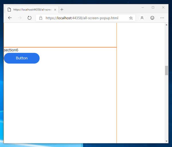 ページ全体にポップアップ表示するコードと実行結果:画像2