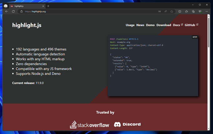 highlight.js を利用したWebページでのソースコードのカラーリング:画像1