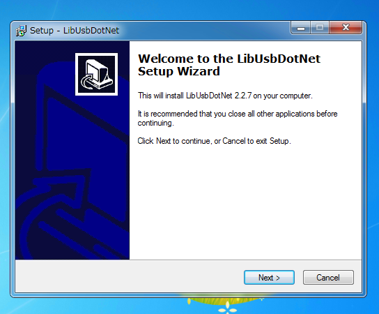 PICやH-8などのUSB通信機能を持つチップとC#で通信するためのライブラリLibUsbDotNetのインストール:画像4