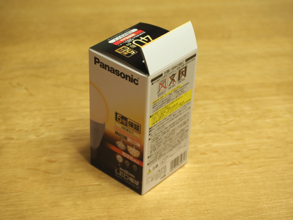 Panasonic LED電球 LDA7LGK40DW のレビュー:画像2