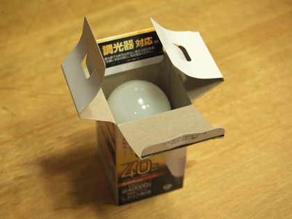 Panasonic LED電球 LDA7LGK40DW のレビュー:画像3