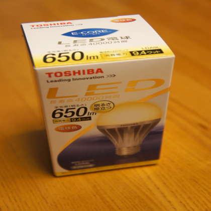東芝 LED電球 LDA9Lのレビュー:画像1
