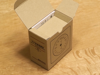 無印良品 ブナ材温湿度計 のレビュー:画像2