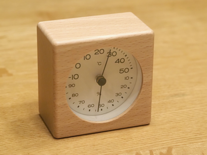 無印良品 ブナ材温湿度計 のレビュー:画像6