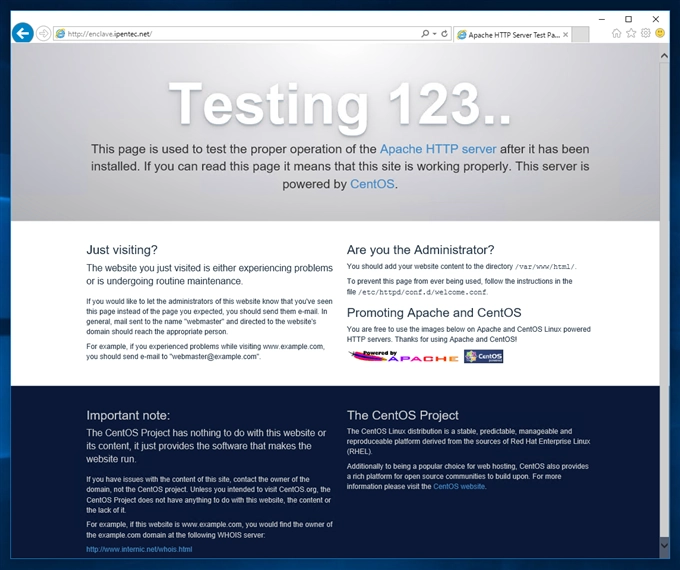 Apache 2.4 でバーチャルホスト (仮想ホスト) を利用してHTTP Webサーバーを構築する:画像5