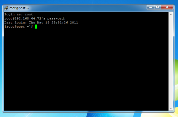 CentOS 5.6にWindowsからSSHで接続する (PuTTY使用):画像8