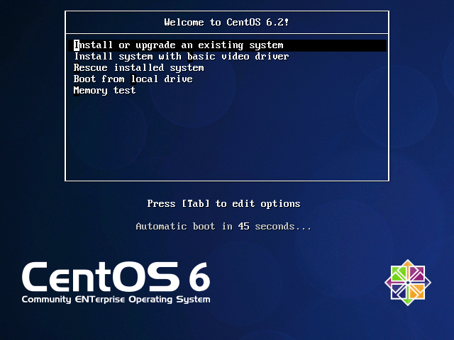 CentOS 6.2 をインストールする:画像1
