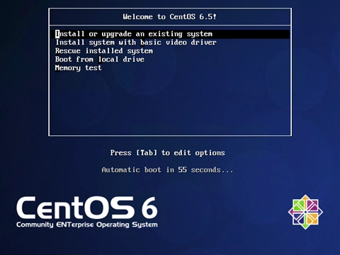CentOS 6.5 を新規インストールする:画像1
