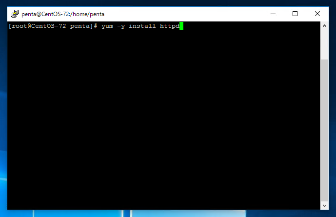 CentOS7にhttpd (Apache)をインストールする (HTTP Webサーバーのインストール):画像1