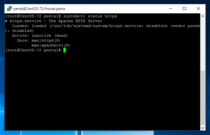 CentOS7にhttpd (Apache)をインストールする (HTTP Webサーバーのインストール):画像5