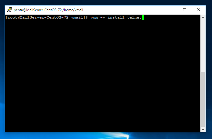 Telnet クライアントをインストールする:画像1