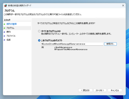 llama-server を起動する:画像6