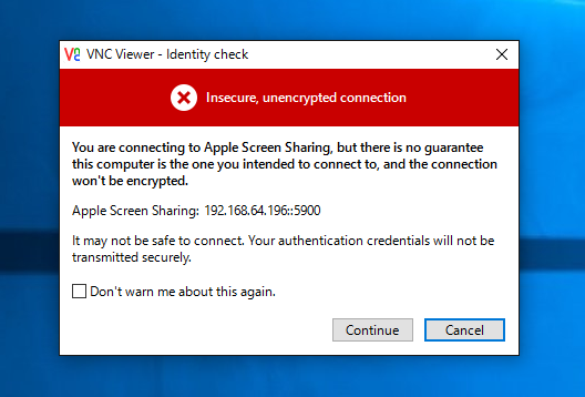 Mac OS X にWindowsからリモート接続する - Windows から Mac への VNCによるリモートデスクトップ接続:画像23