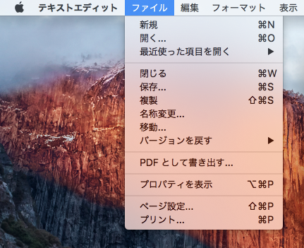 テキストエディットでテキスト形式で保存できない:画像2