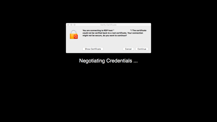 Mac OS Xからリモートデスクトップ接続でWindowsマシンにリモート接続する:画像13
