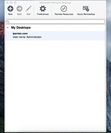 Mac OS Xからリモートデスクトップ接続でWindowsマシンにリモート接続する:画像15
