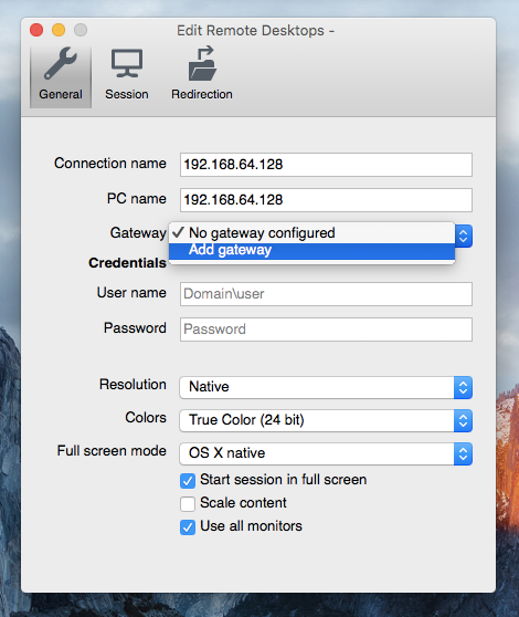 Mac OS Xからリモートデスクトップ接続でWindowsマシンにリモート接続する:画像17