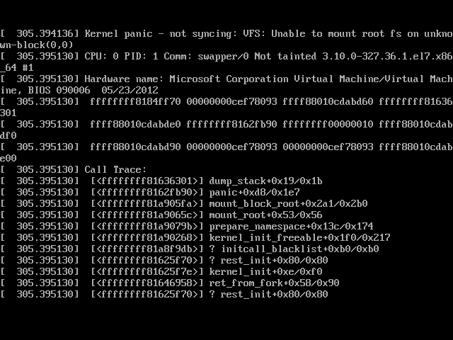 Microsoft Azure のLinuxマシンが Kernel panic になった場合の対処法:画像1