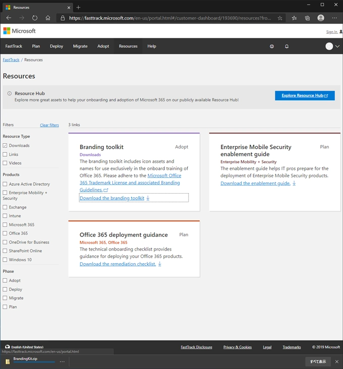 Microsoft OfficeのアイコンをMicrosoft FastTrackからダウンロードする:画像5