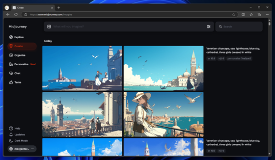 MidjourneyでPersonalization の影響度を下げる方法:画像2