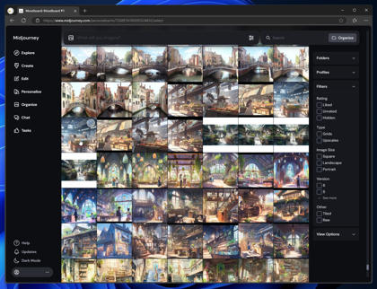 Midjourneyでの Standard Profileの作成 と Moodboardの作成:画像10