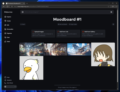 Midjourneyでの Standard Profileの作成 と Moodboardの作成:画像13